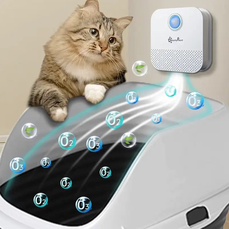Purificador de aire para gatos - Elimina los olores de la caja de arena | DownyPaws