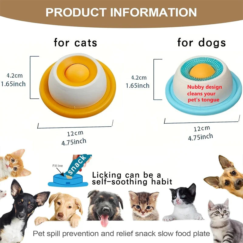 Tapete interactivo para lamido, alimentador lento y juguete de enriquecimiento para perros y gatos