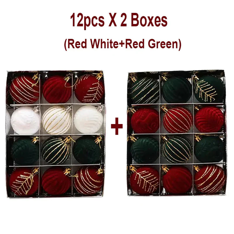 Bolas de Navidad Brillantes 12ud – Diseño Único y Toque de Lujo