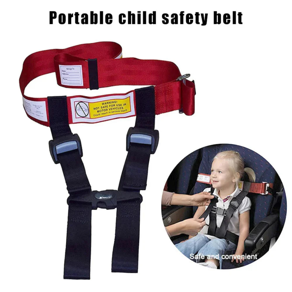 Dmax | Arnés de seguridad para niños en avión, cinturón de viaje ajustable