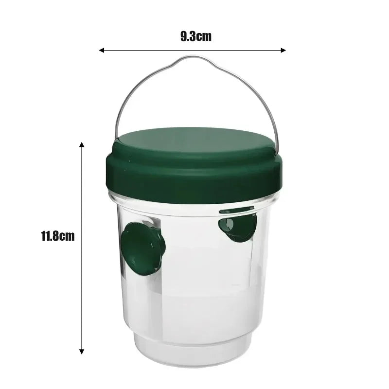 Trampa para Avispas Reutilizable Impermeable para Exterior e Interior – Pack de 1 a 3 Unidades — Verde - 1 ud