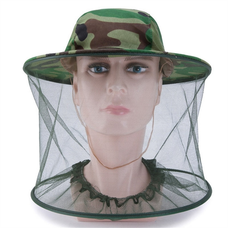 Sombrero de camping con protección solar | Con malla anti insectos