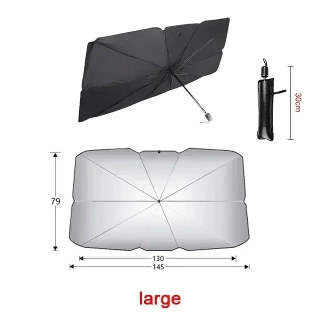 Parasol plegable para coche | Protección UV para parabrisas
