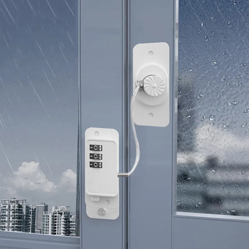 Dmax | Cerradura de seguridad con protección por contraseña para ventanas y puertas del hogar