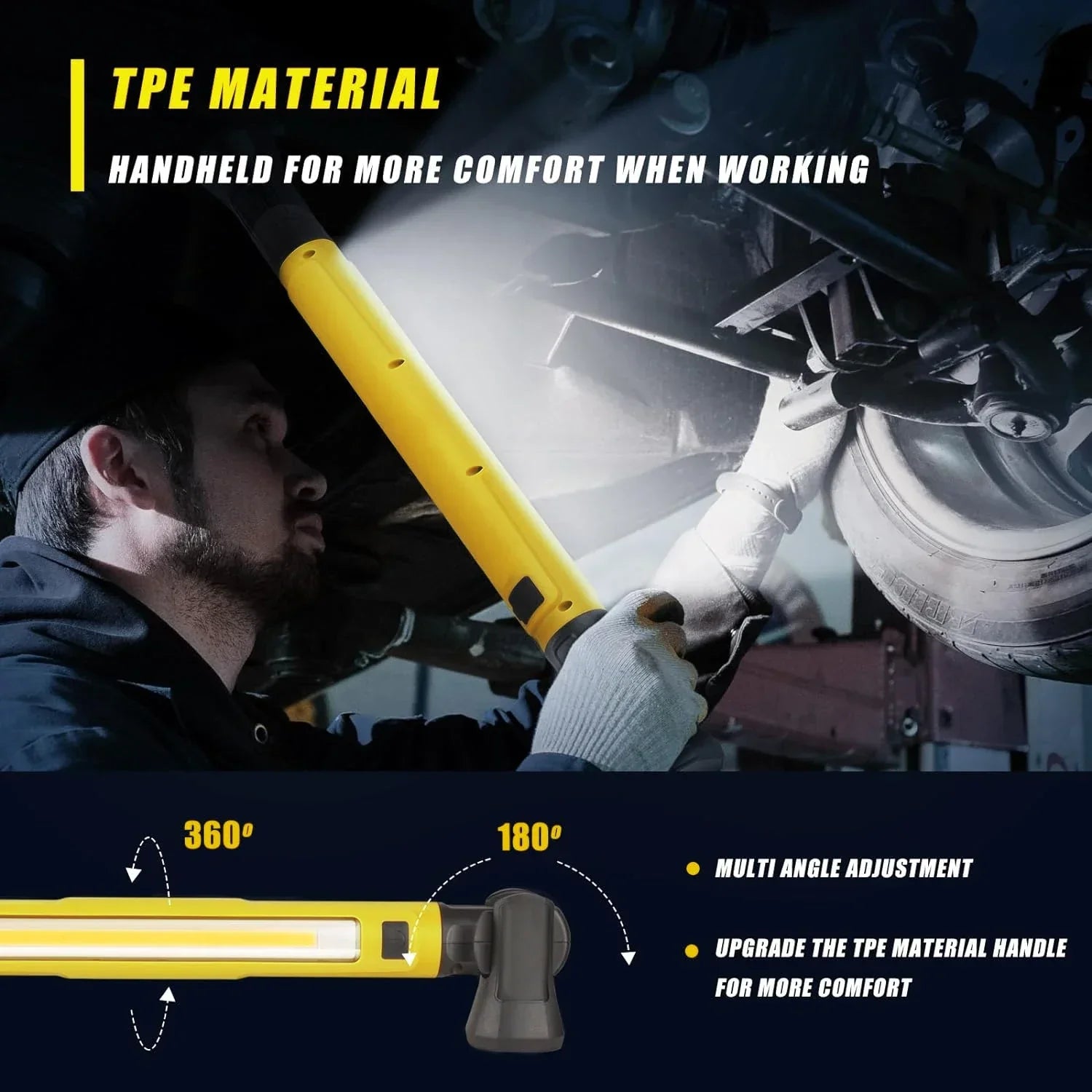 Dmax | Luz de trabajo LED magnética de emergencia