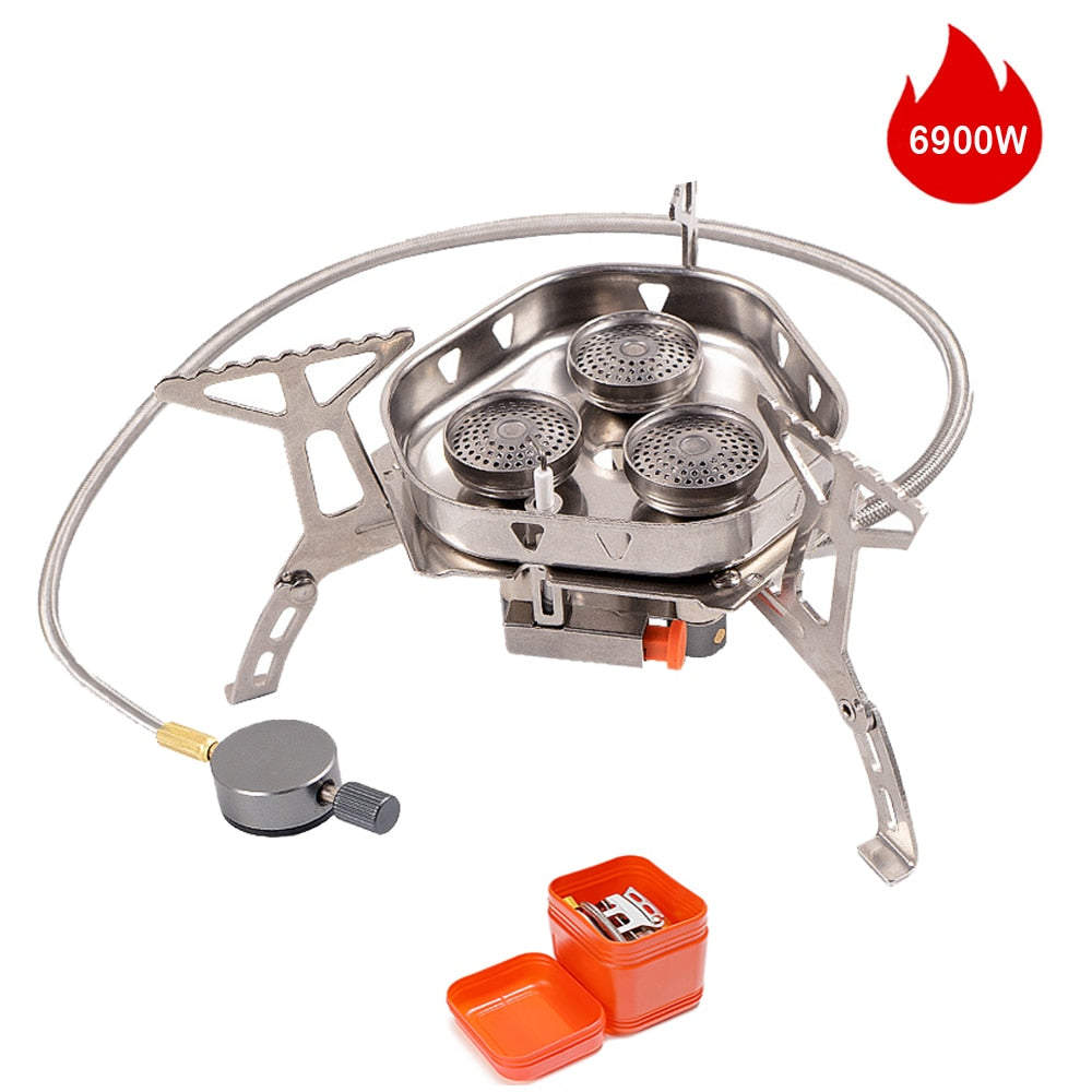 Estufa de gas portátil para camping | Cocina compacta para exterior