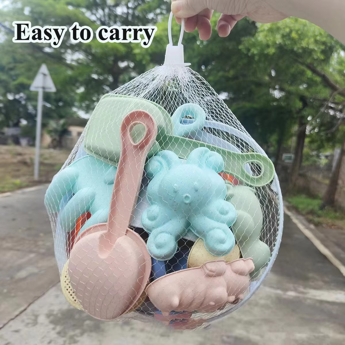 Kit de juego con arena y agua para niños | Set con accesorios plegables