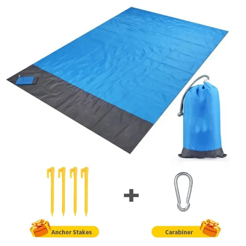 Manta de playa grande 210 x 200 cm | Impermeable y libre de arena