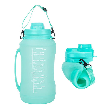 Botella de agua plegable para camping | Ligera, reutilizable y resistente