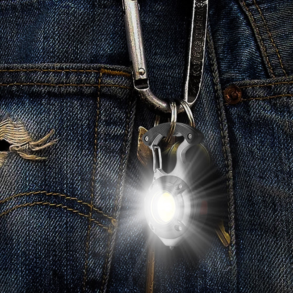 Linterna multifuncional 7 en 1 | Luz portátil para camping y emergencia