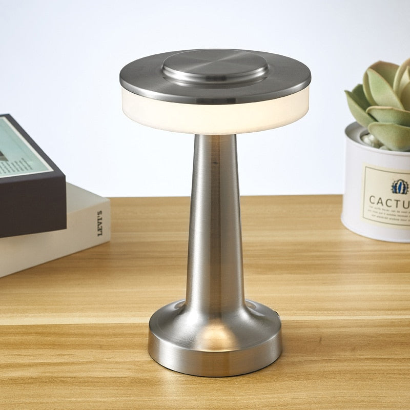 Lumey - Lámpara de mesa de bar retro con función táctil
