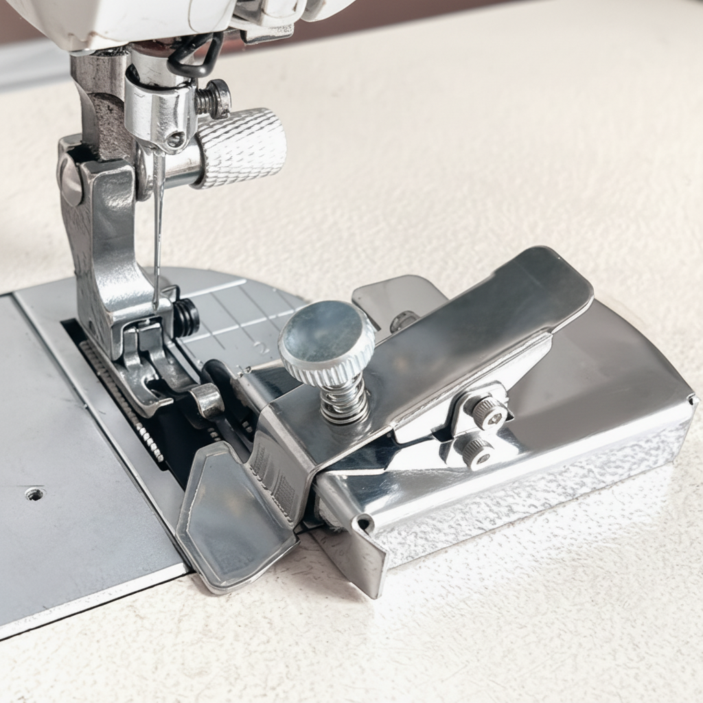Guía magnética de costura para máquina de coser con borde de acero inoxidable