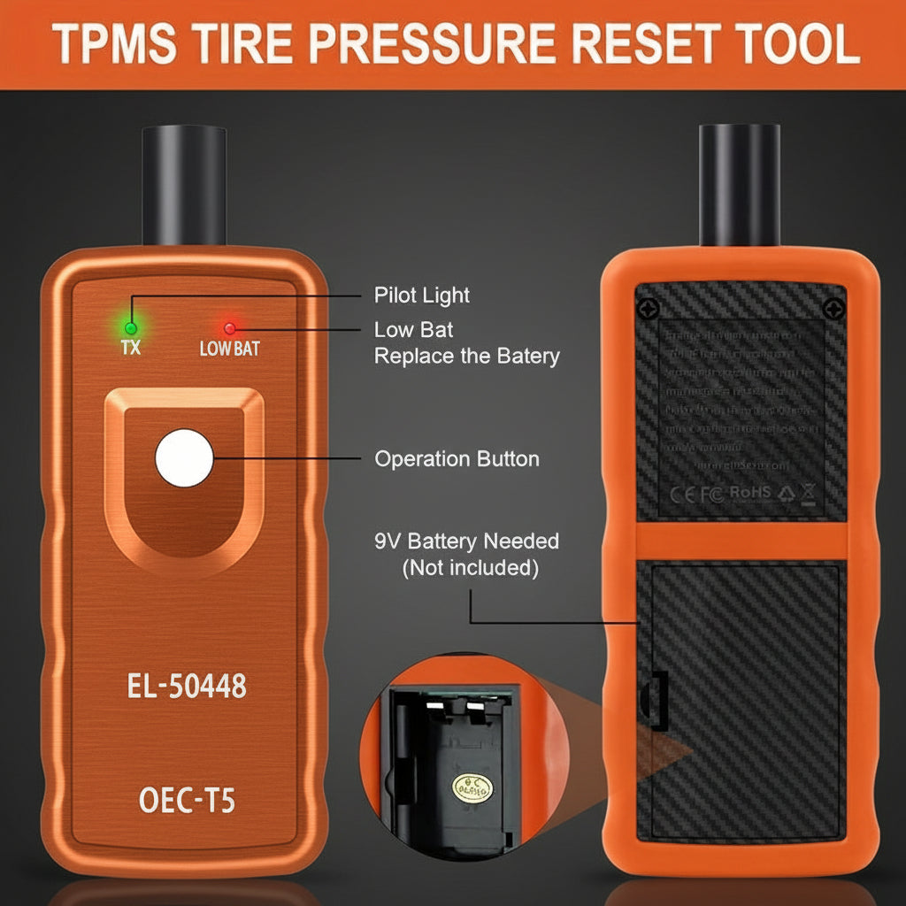 Herramienta de reinicio TPMS, sensor de presión de neumáticos inalámbrico, dispositivo de reaprendizaje