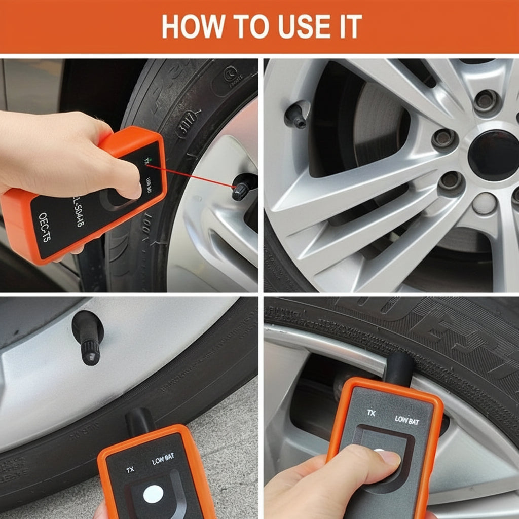 Herramienta de reinicio TPMS, sensor de presión de neumáticos inalámbrico, dispositivo de reaprendizaje