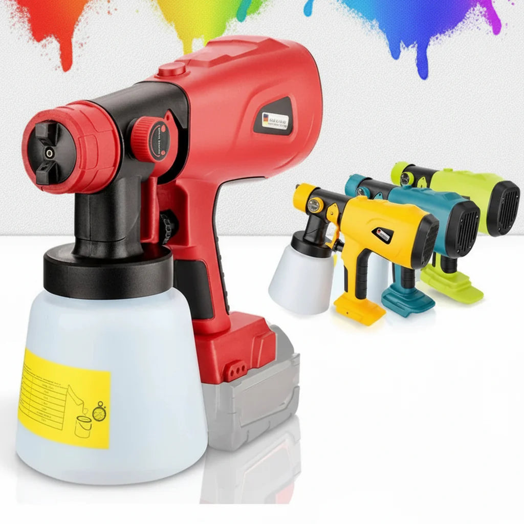 Pistola de pulverización eléctrica inalámbrica para pintura - bricolaje rápido