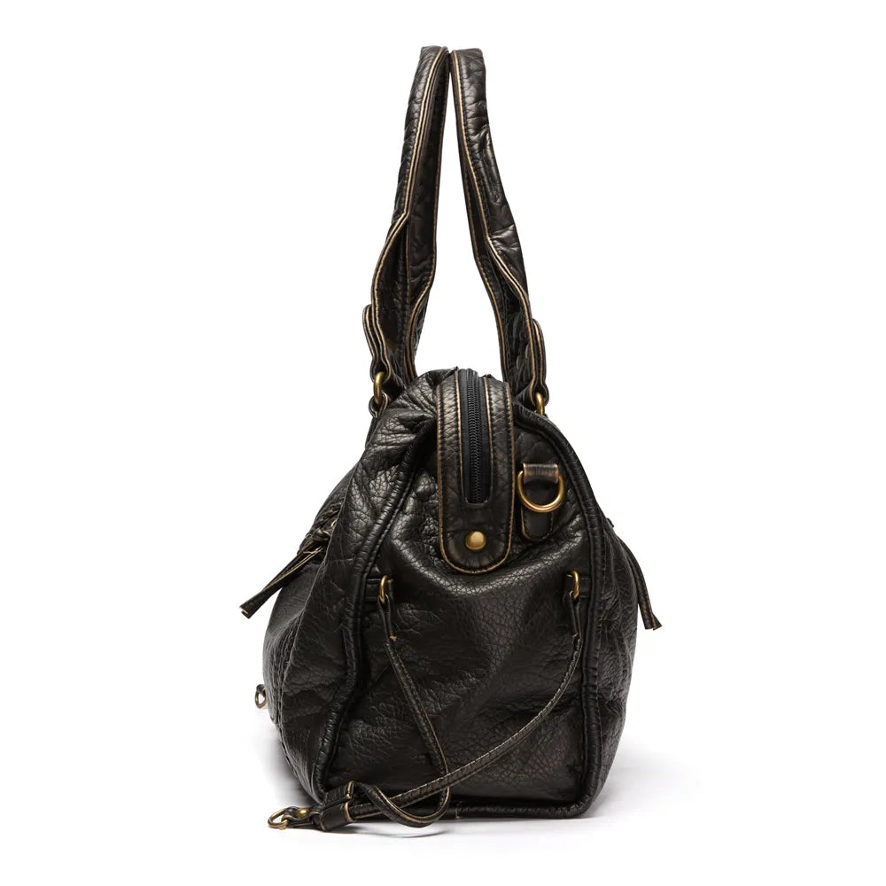 Bolso de Mano Negro para Clases – RACHEL