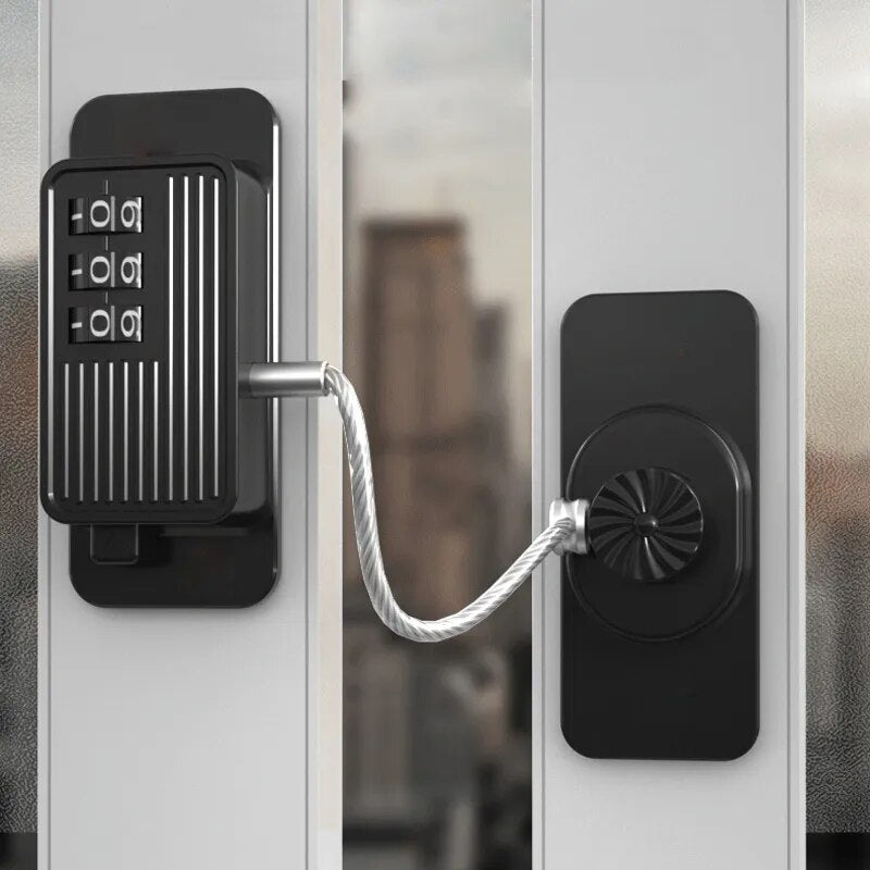 Dmax | Cerradura de seguridad con protección por contraseña para ventanas y puertas del hogar