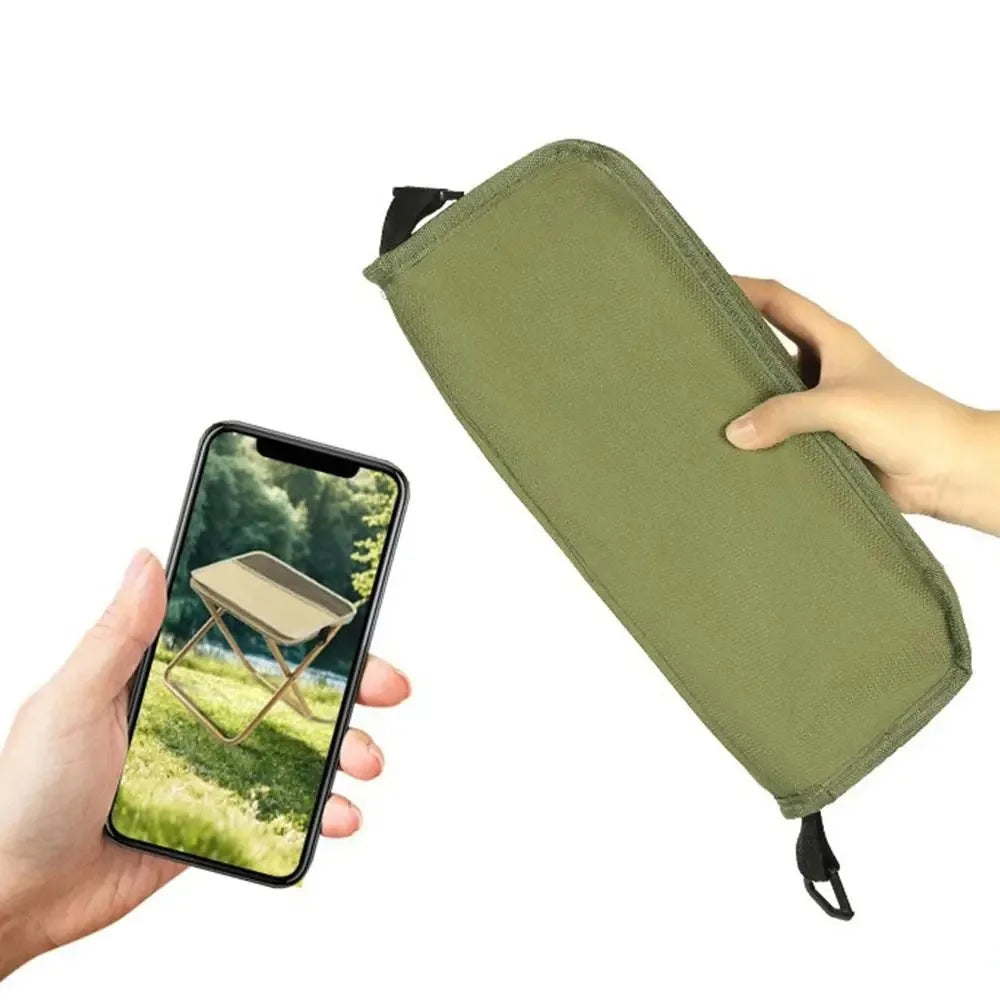 Taburete de camping plegable | Asiento portátil compacto y resistente