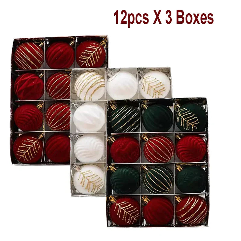 Bolas de Navidad Brillantes 12ud – Diseño Único y Toque de Lujo