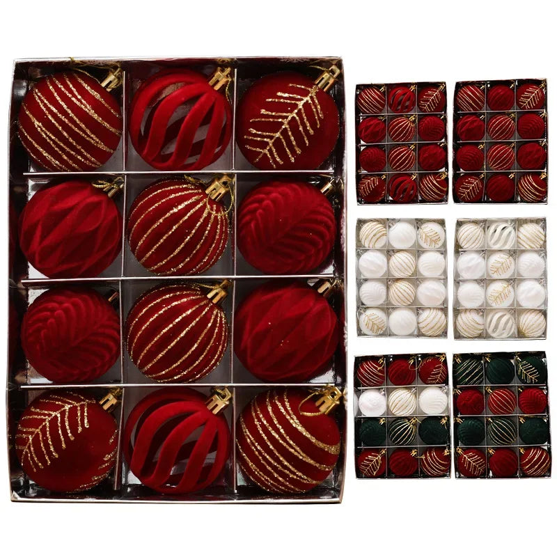 Bolas de Navidad Brillantes 12ud – Diseño Único y Toque de Lujo