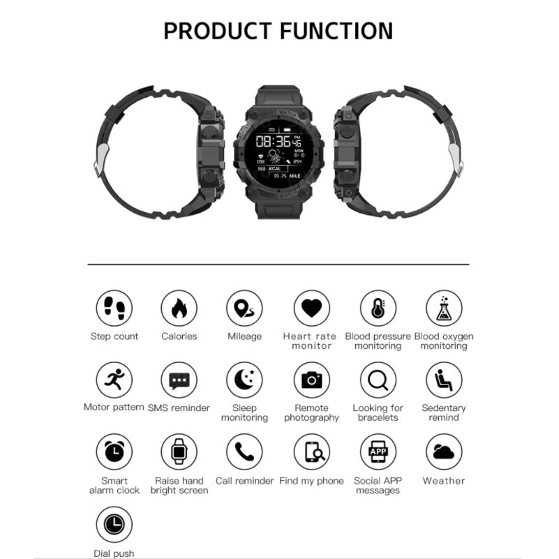 Dmax | Reloj inteligente Bluetooth con monitor de salud