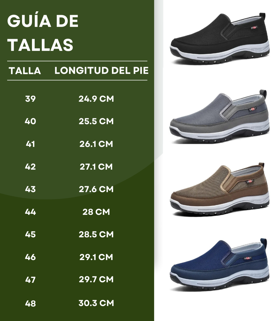 OrthoPro™ | Slip-ons Ortopédicos con Espacio Anatómico