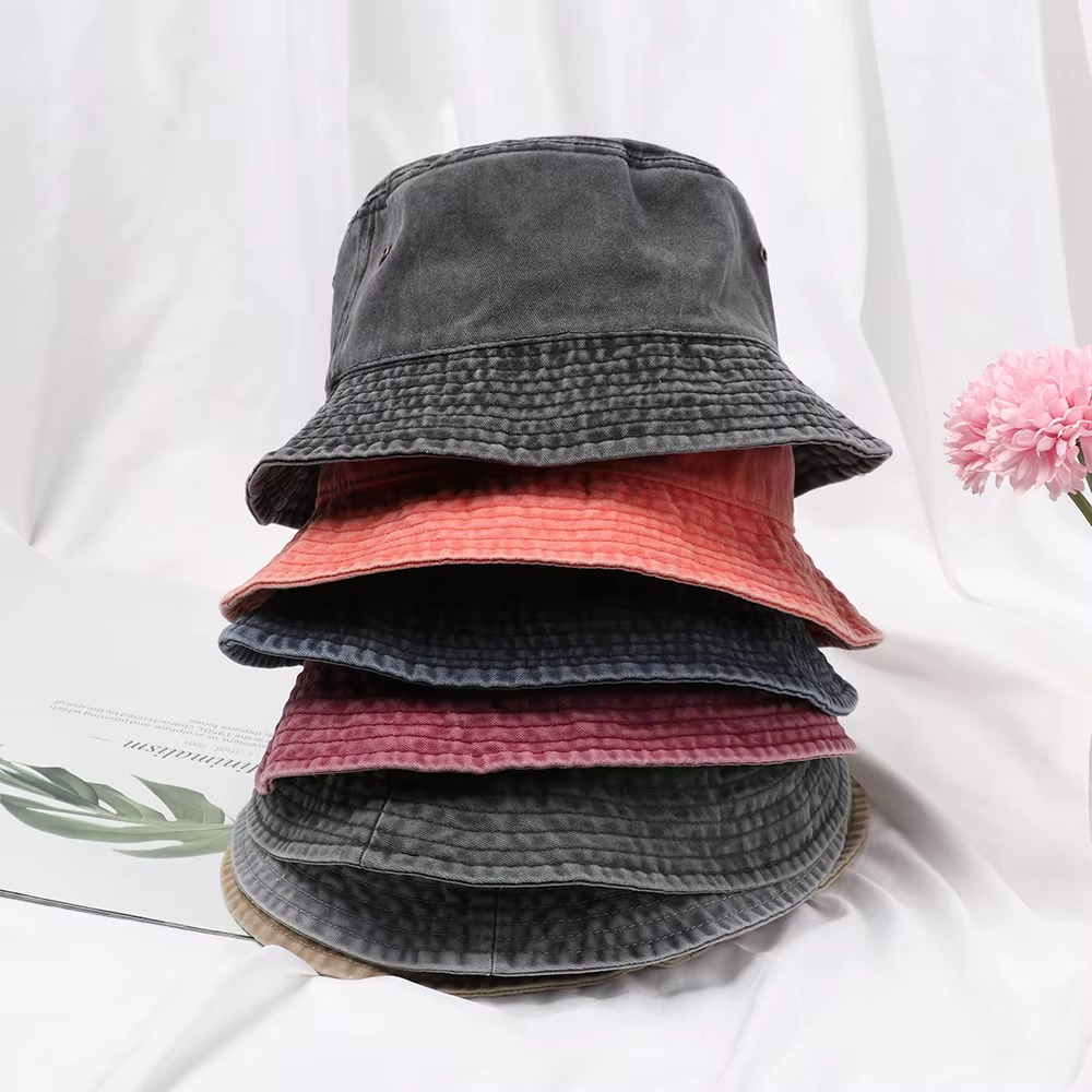 Sombrero tipo cubo de denim | Unisex plegable y ligero
