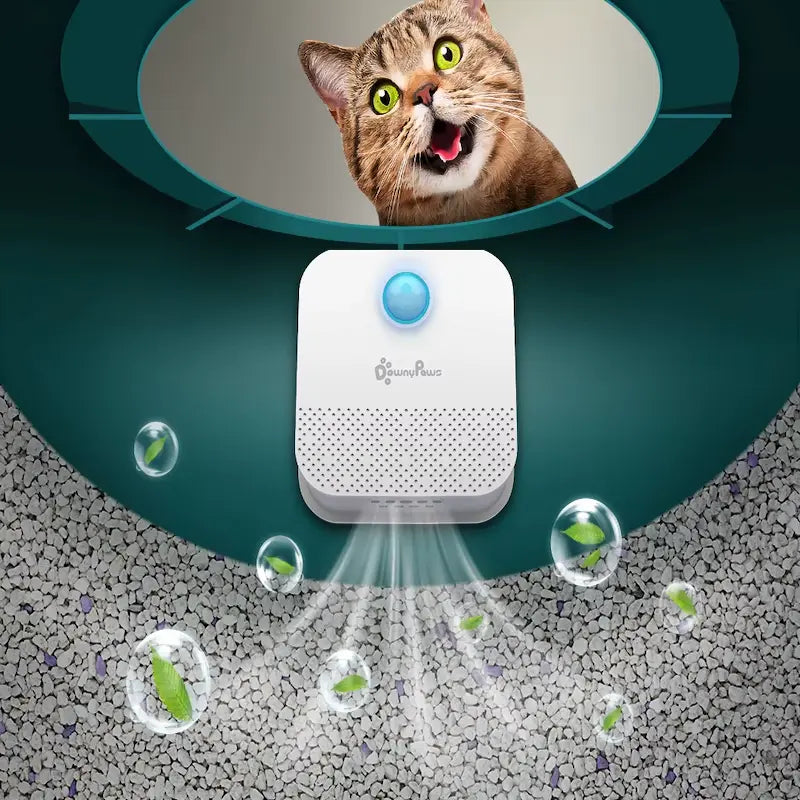 Purificador de aire para gatos - Elimina los olores de la caja de arena | DownyPaws