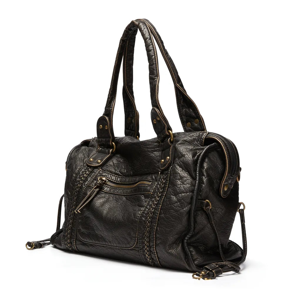 Bolso de Mano Negro para Clases – RACHEL