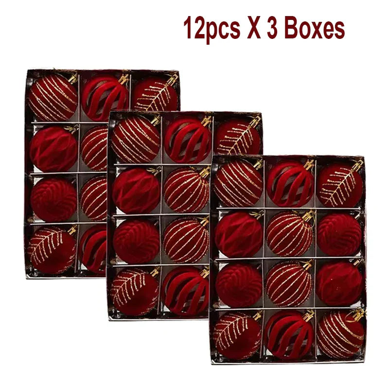 Bolas de Navidad Brillantes 12ud – Diseño Único y Toque de Lujo