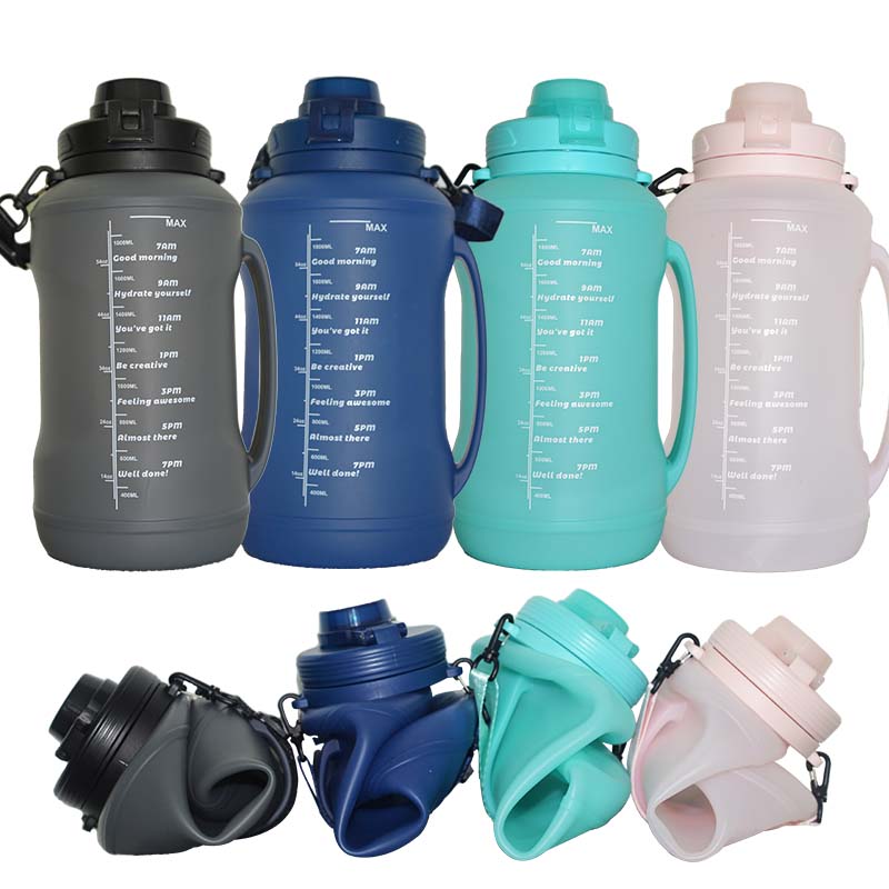 Botella de agua plegable para camping | Ligera, reutilizable y resistente