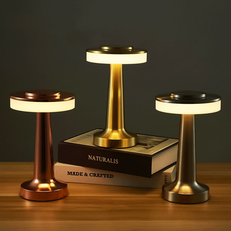 Lumey - Lámpara de mesa de bar retro con función táctil