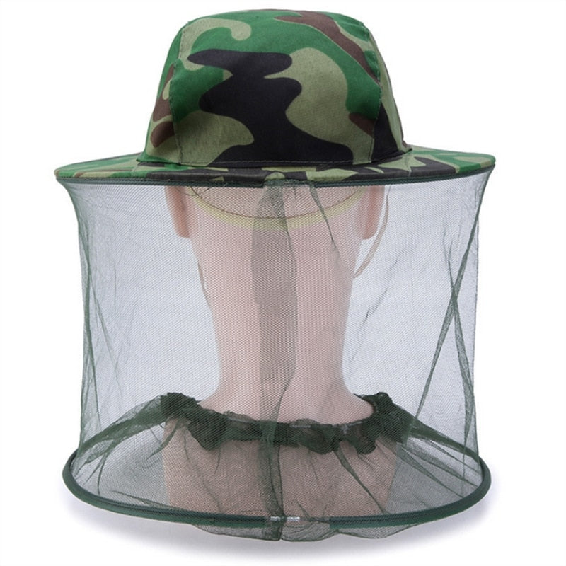 Sombrero de camping con protección solar | Con malla anti insectos