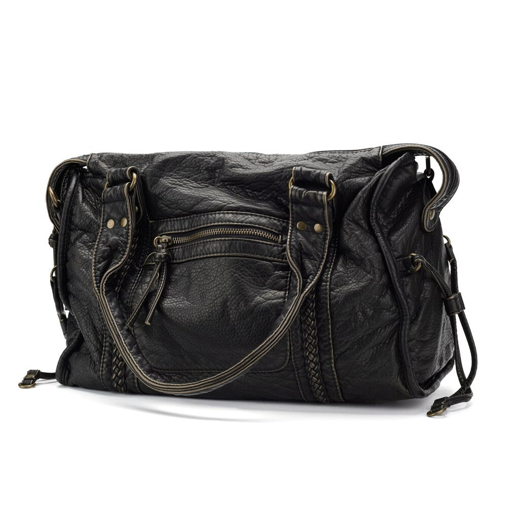 Bolso de Mano Negro para Clases – RACHEL