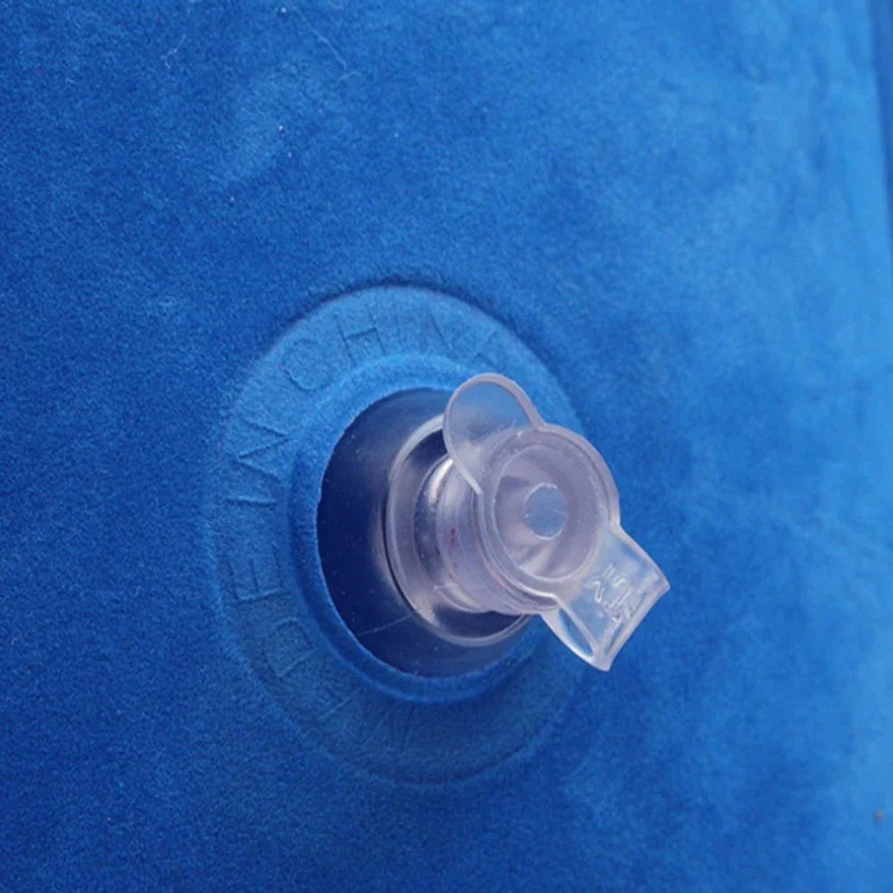 Colchoneta inflable con respaldo | Cama portátil para playa y camping