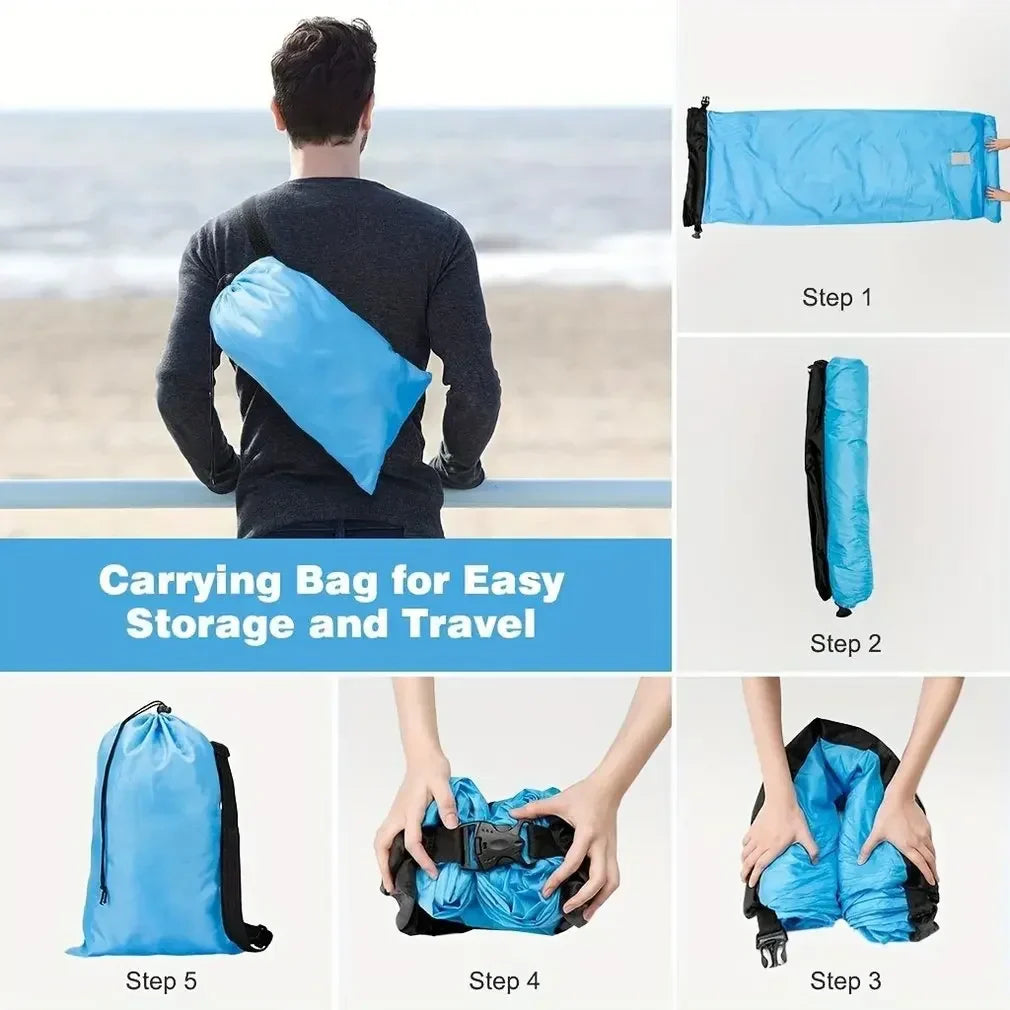 Sofá inflable portátil para exterior | Para camping y playa