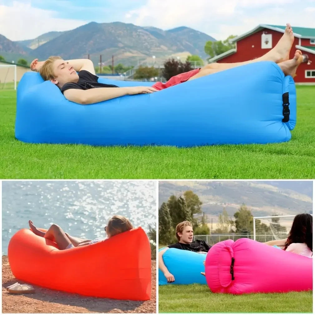 Sofá inflable portátil para exterior | Para camping y playa