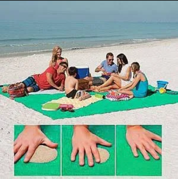 Toalla de playa XXL 200 x 200 cm | Libre de arena y gran tamaño