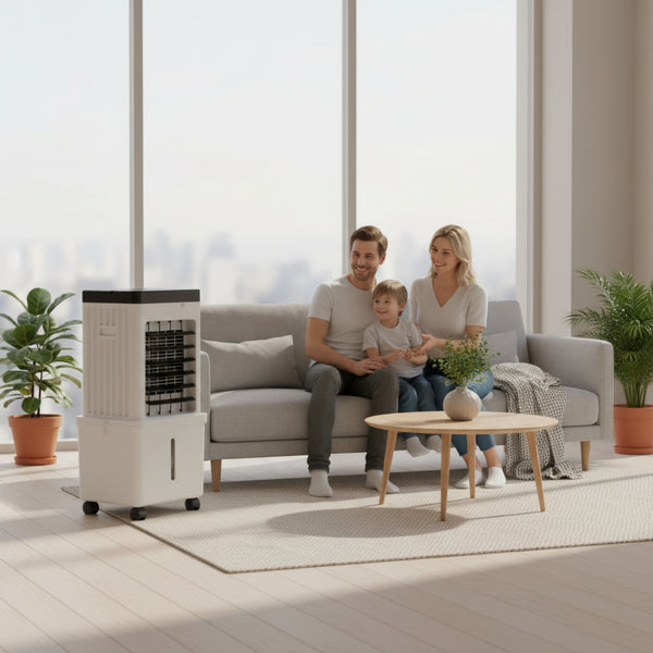 NOVACOOL operando en una habitación pequeña