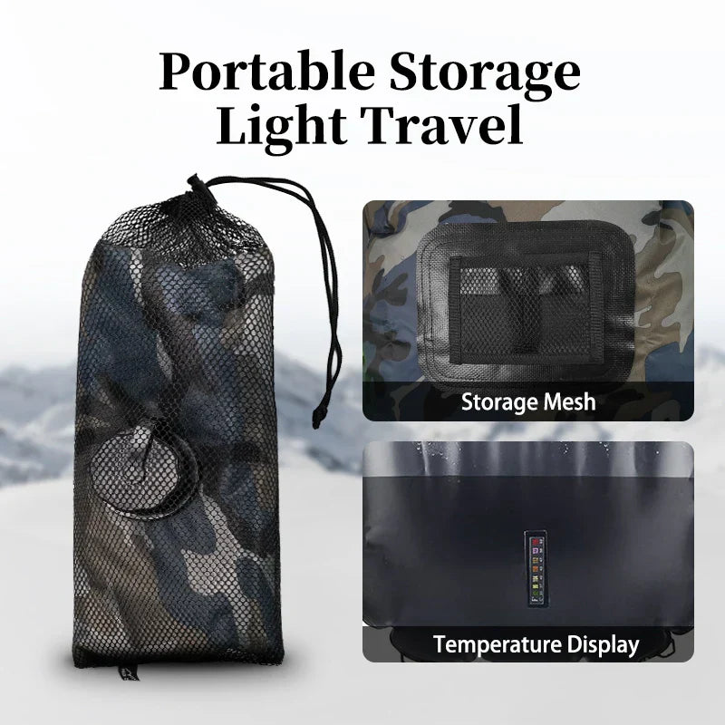 Ducha solar portátil 20L con manguera | Para camping y playa