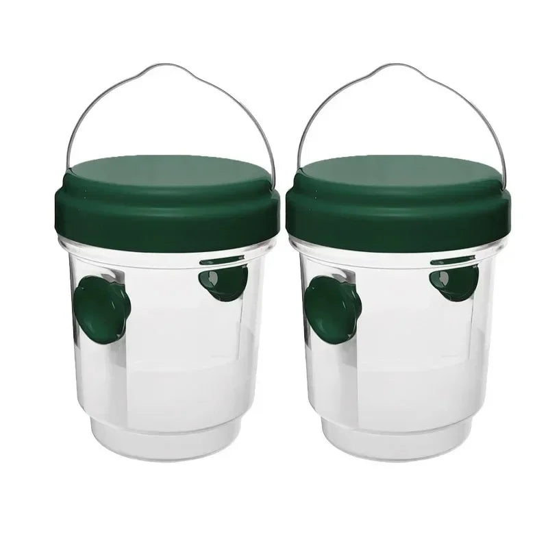 Trampa para Avispas Reutilizable Impermeable para Exterior e Interior – Pack de 1 a 3 Unidades — Verde - 2 uds