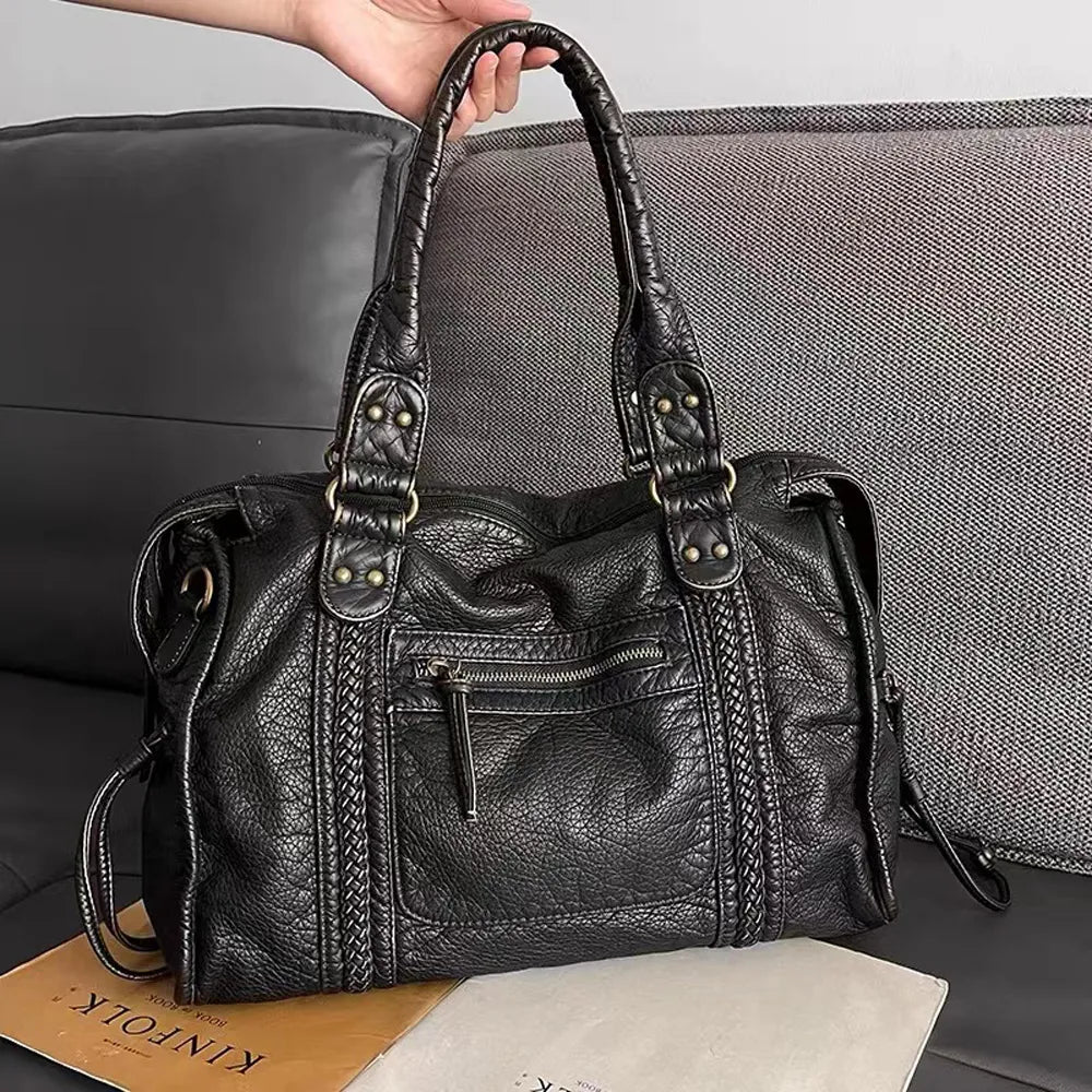 Bolso de Mano Negro para Clases – RACHEL