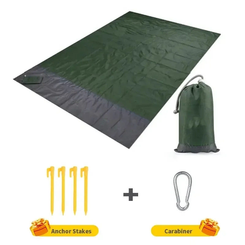Manta de playa grande 210 x 200 cm | Impermeable y libre de arena