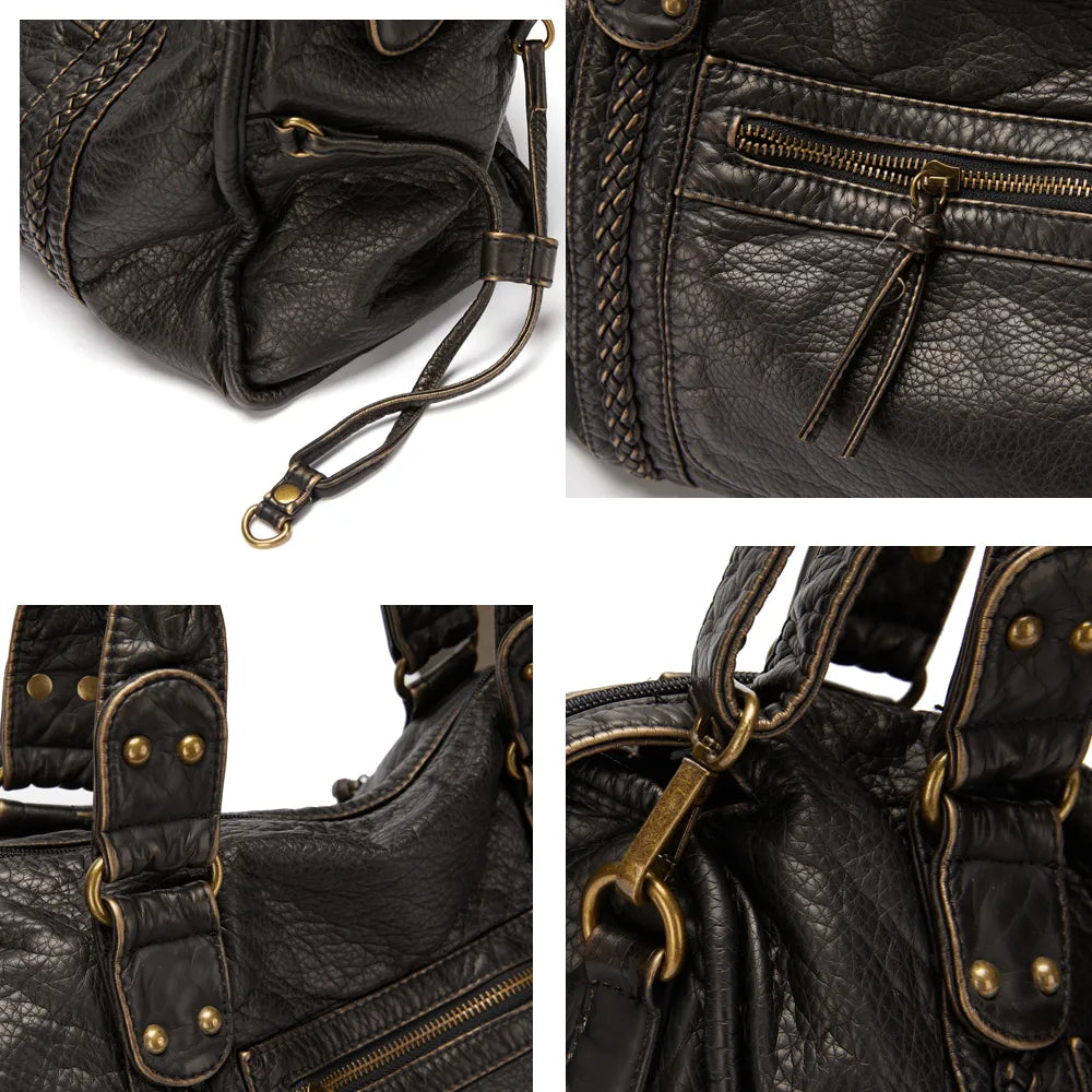 Bolso de Mano Negro para Clases – RACHEL