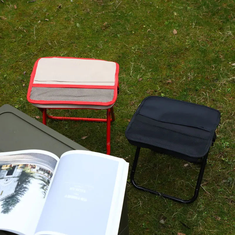 Taburete de camping plegable | Asiento portátil compacto y resistente