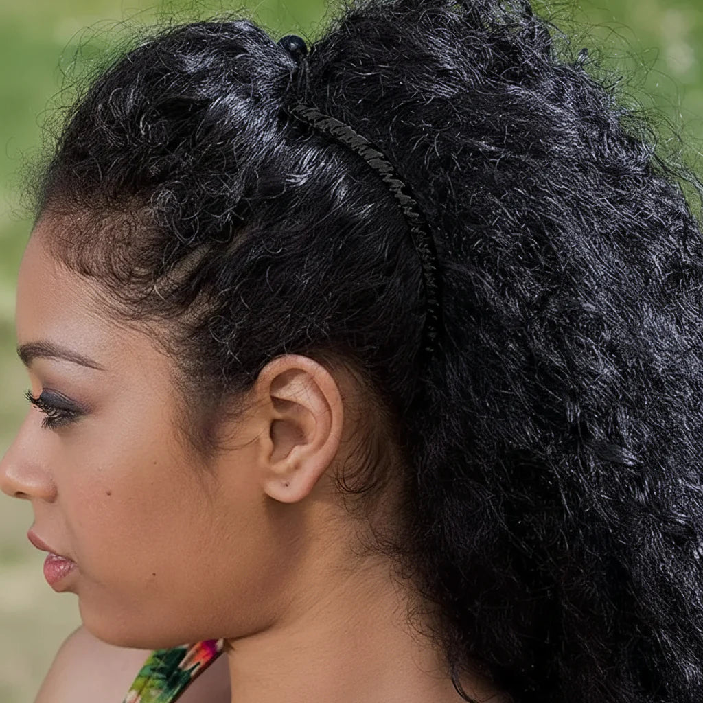 Pinza para el pelo con estilo retro, cabello grueso y voluminoso