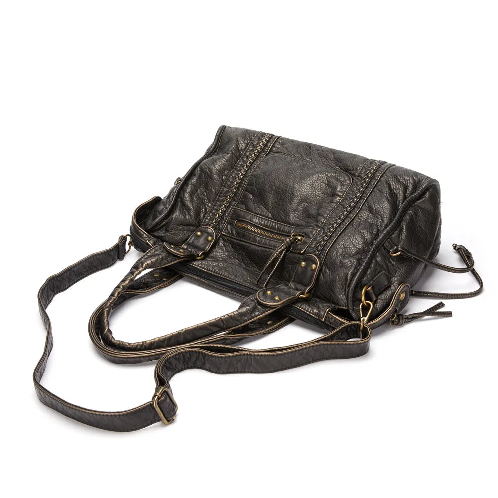 Bolso de Mano Negro para Clases – RACHEL