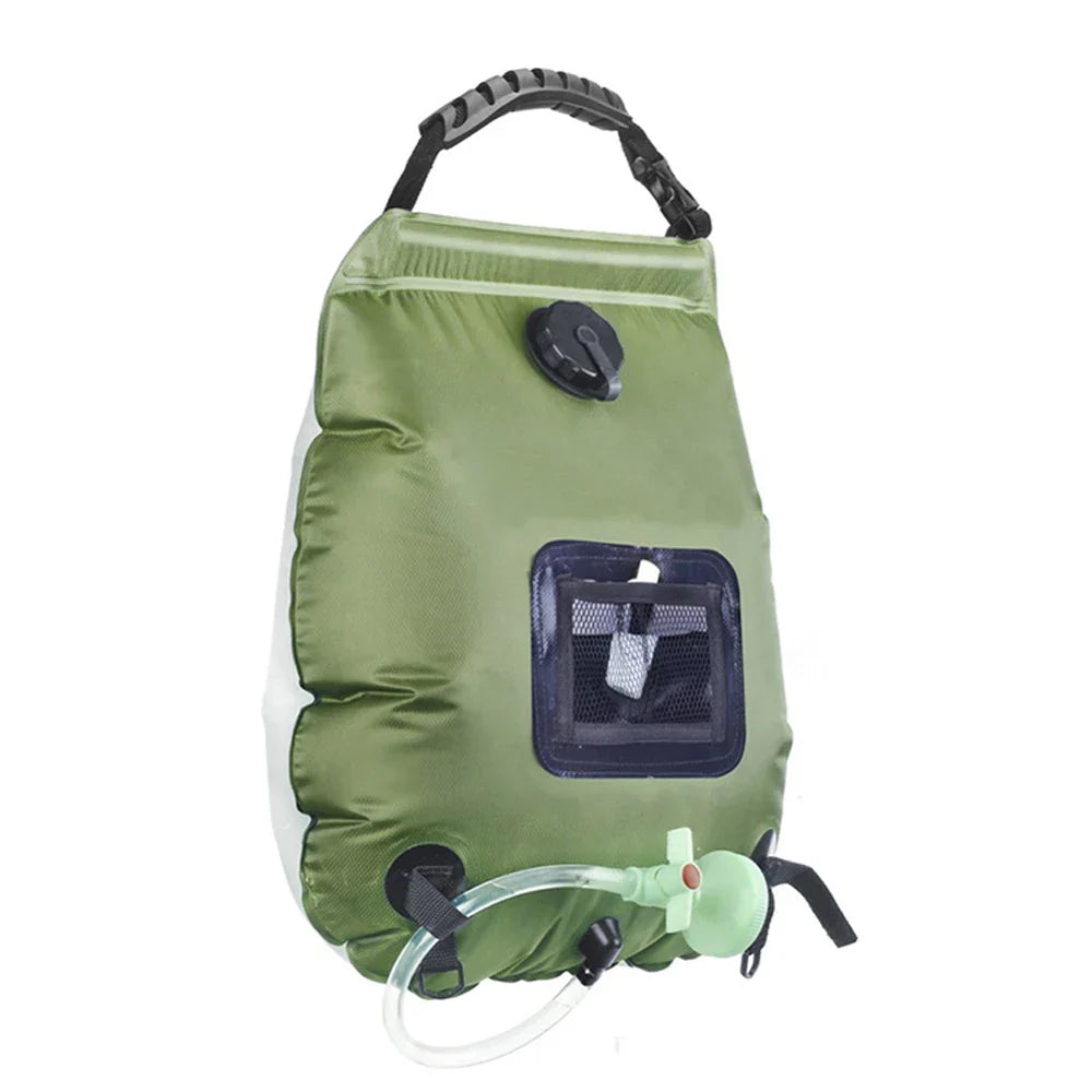 Ducha solar portátil 20L con manguera | Para camping y playa