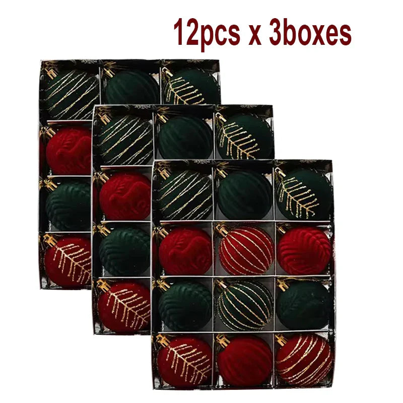 Bolas de Navidad Brillantes 12ud – Diseño Único y Toque de Lujo