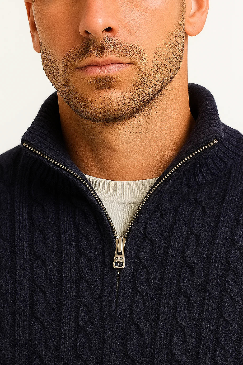 Steef | Jersey Elegante con Media Cremallera
